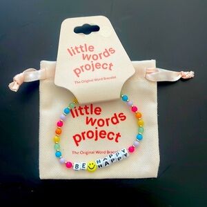 Little words project be happy the original word bracelet stretch jewelry new